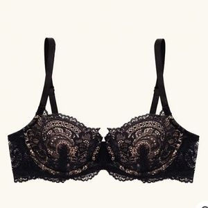 ThirdLove 24/7 Lace Balconette Bra Black Lace 38D